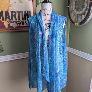 Open paisley cardigan